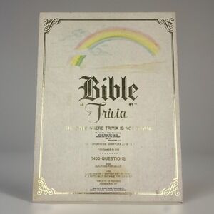 Vintage 1984 Bible Trivia Board Game Cadaco -5400 Questions - Adults & Kids Deck